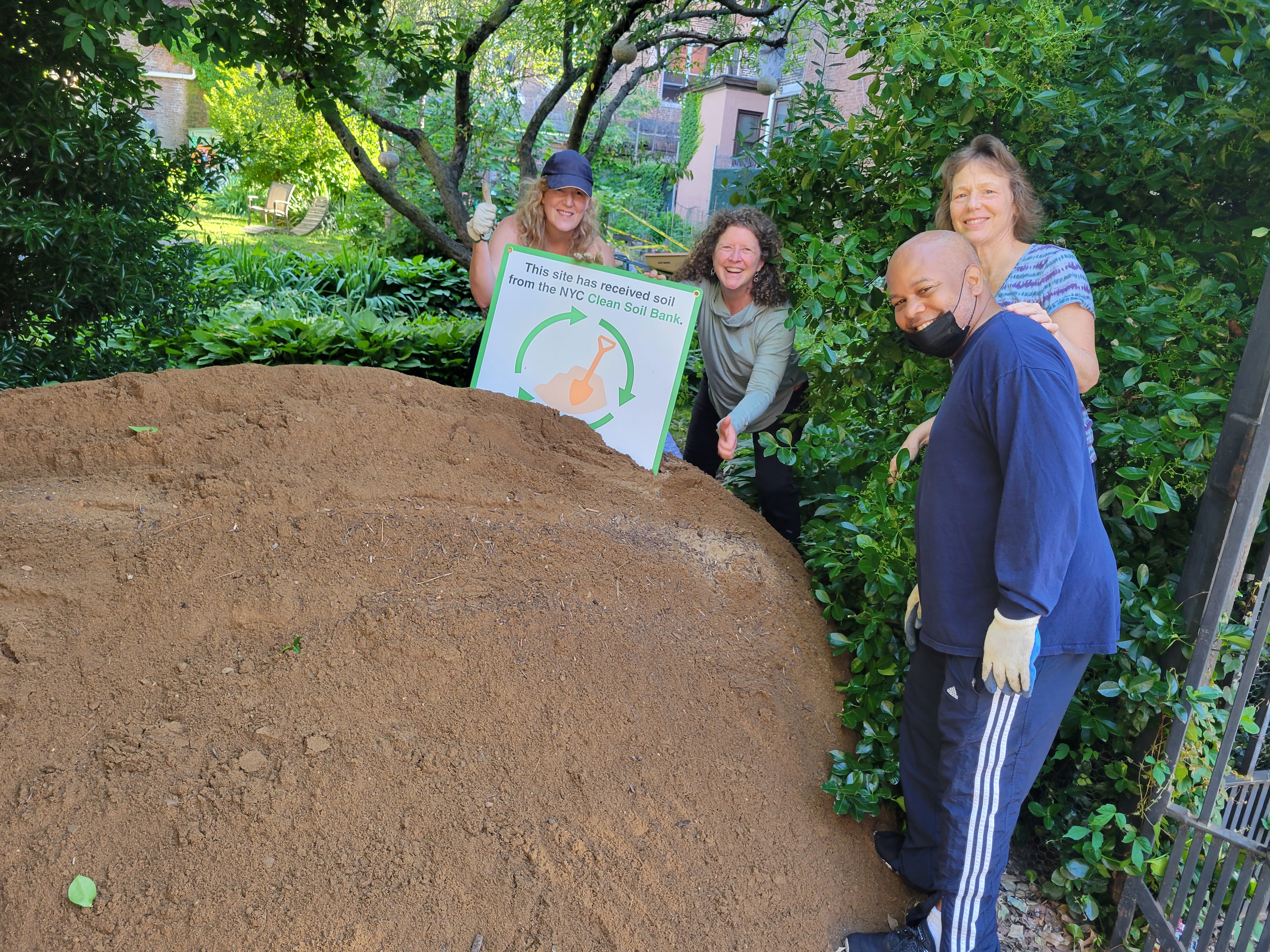 Topsoil delivered to Westbrook Memorial Garden